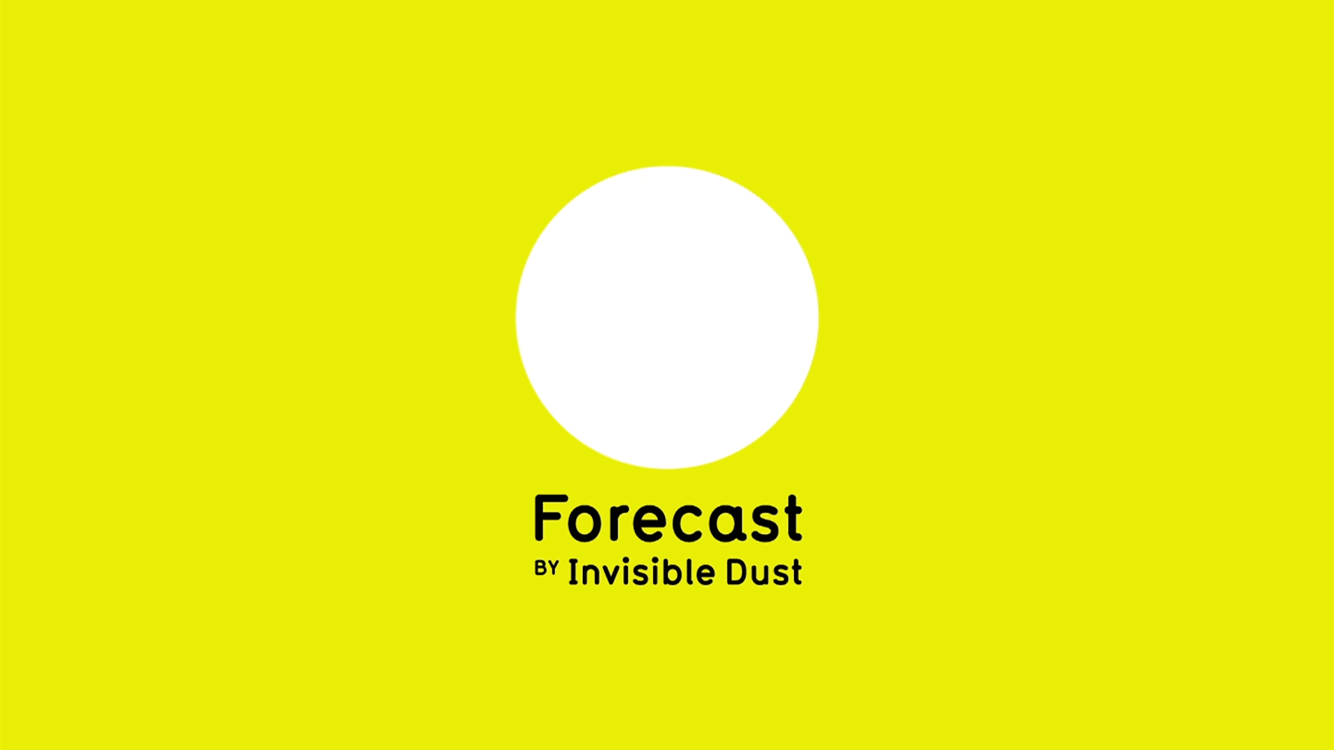 Forecast by Invisible Dust animated logo